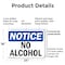Signmission No Alcohol, 24 in W x Rectangle, Plastic OS-2PACK-NS-P-1824-L-16002 - alternate 7